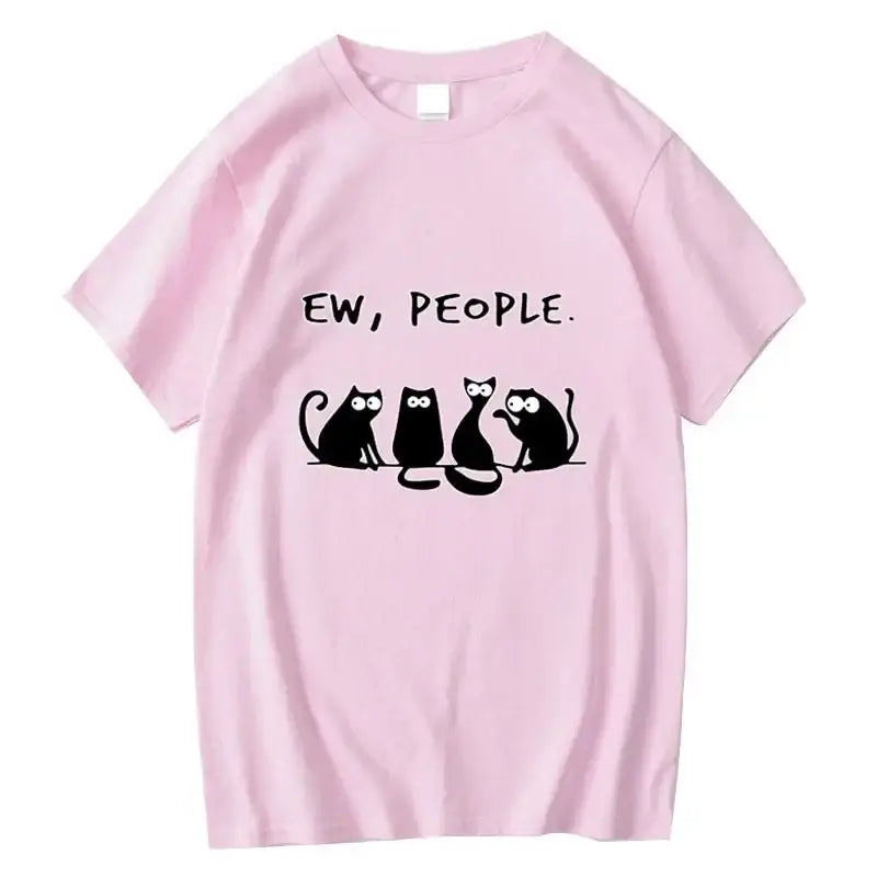 T-shirt Chat Amusant Coton