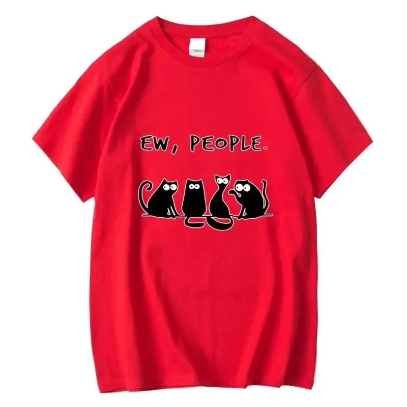 T-shirt Chat Amusant Coton