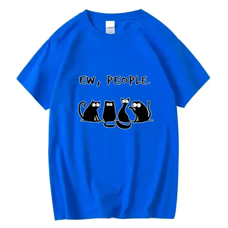 T-shirt Chat Amusant Coton