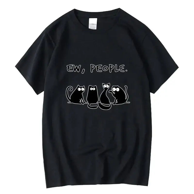 T-shirt Chat Amusant Coton