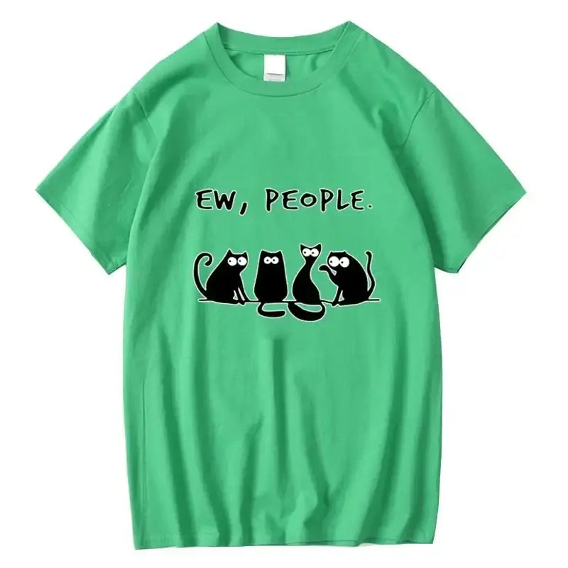 T-shirt Chat Amusant Coton