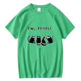 T-shirt Chat Amusant Coton