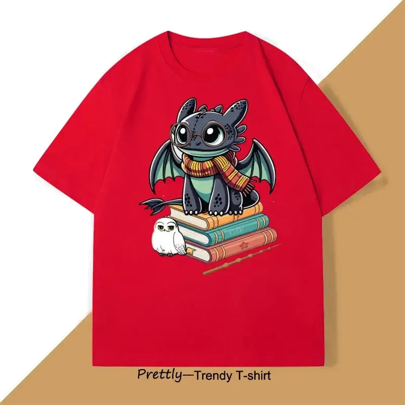 T-shirt Anime Funny Dragon