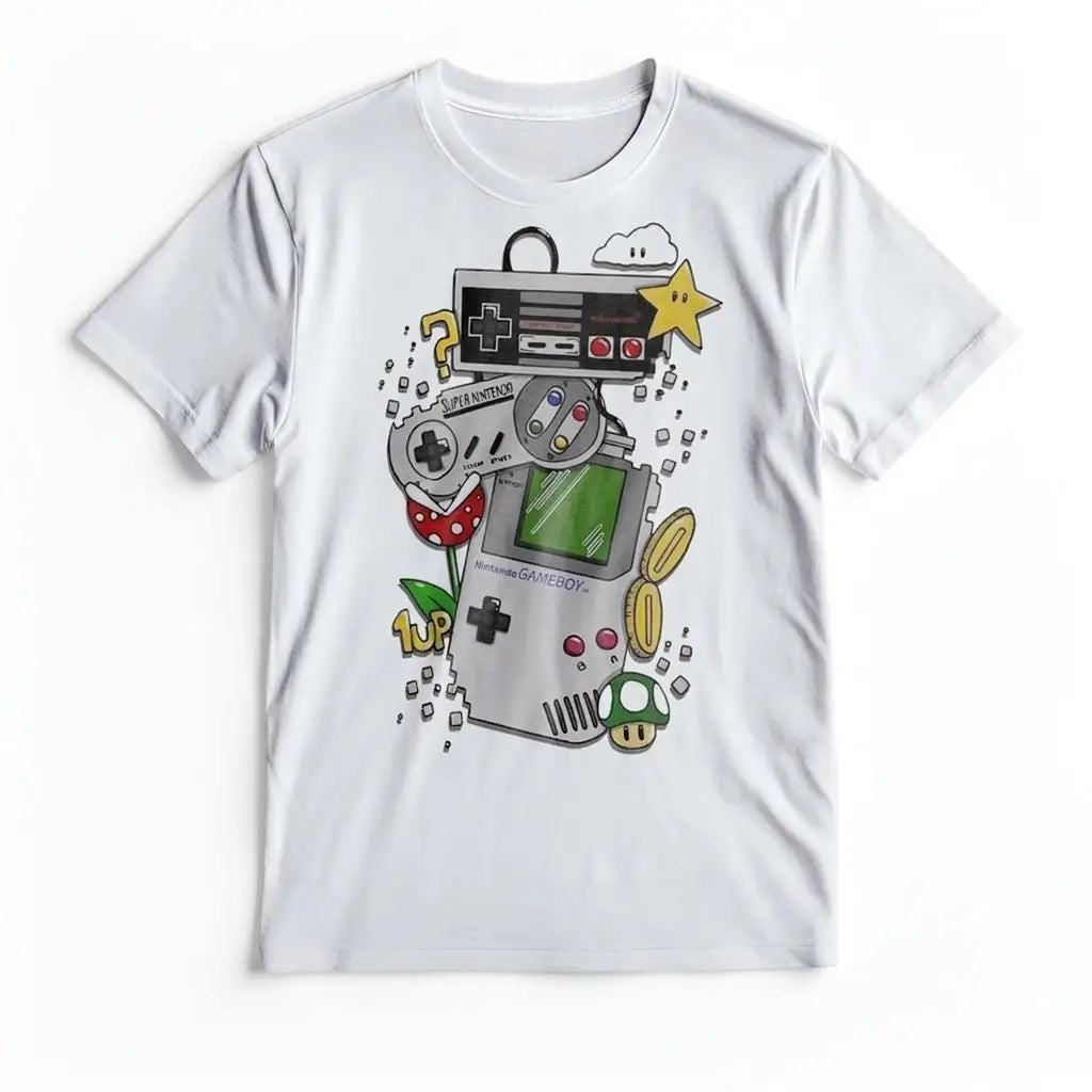 T-shirt Console Rétro Gaming