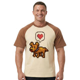 T-shirt Chien Coeur Pixel