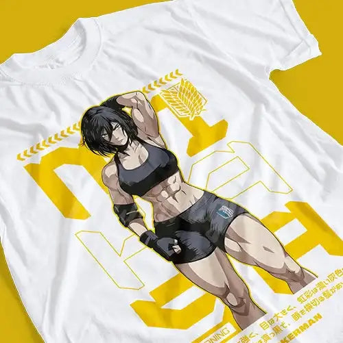 T-shirt Coton Anime Attaque des Titans Mme Ackerman