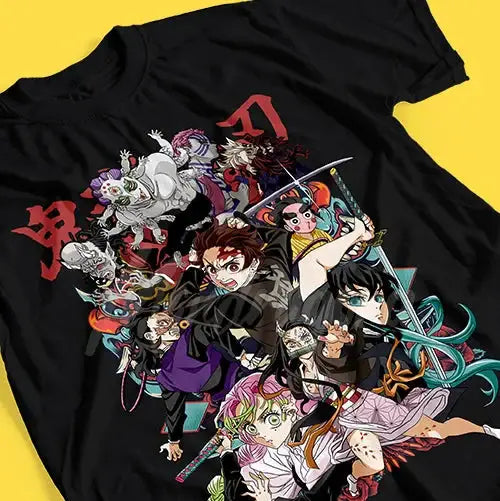 T-shirt Coton Anime Demon Slayer Team