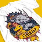 T-shirt Coton Anime Digimon Courage