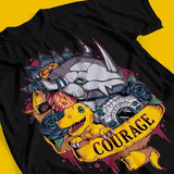 T-shirt Coton Anime Digimon Courage