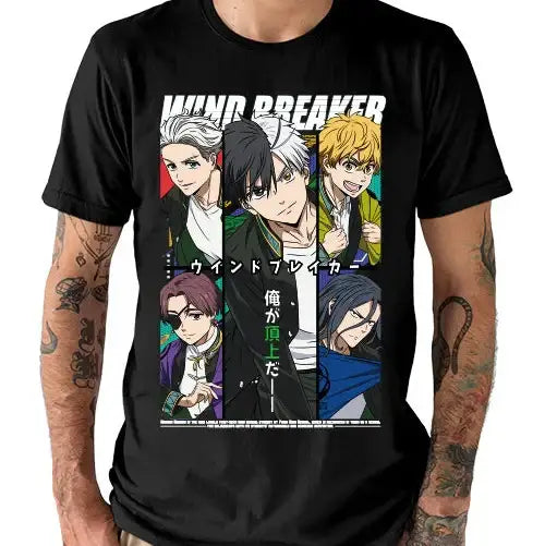 T-shirt Coton Anime Wind Breaker