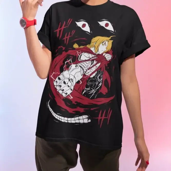 T-Shirt Coton Fullmetal Alchemist Brotherhood Edward Elric