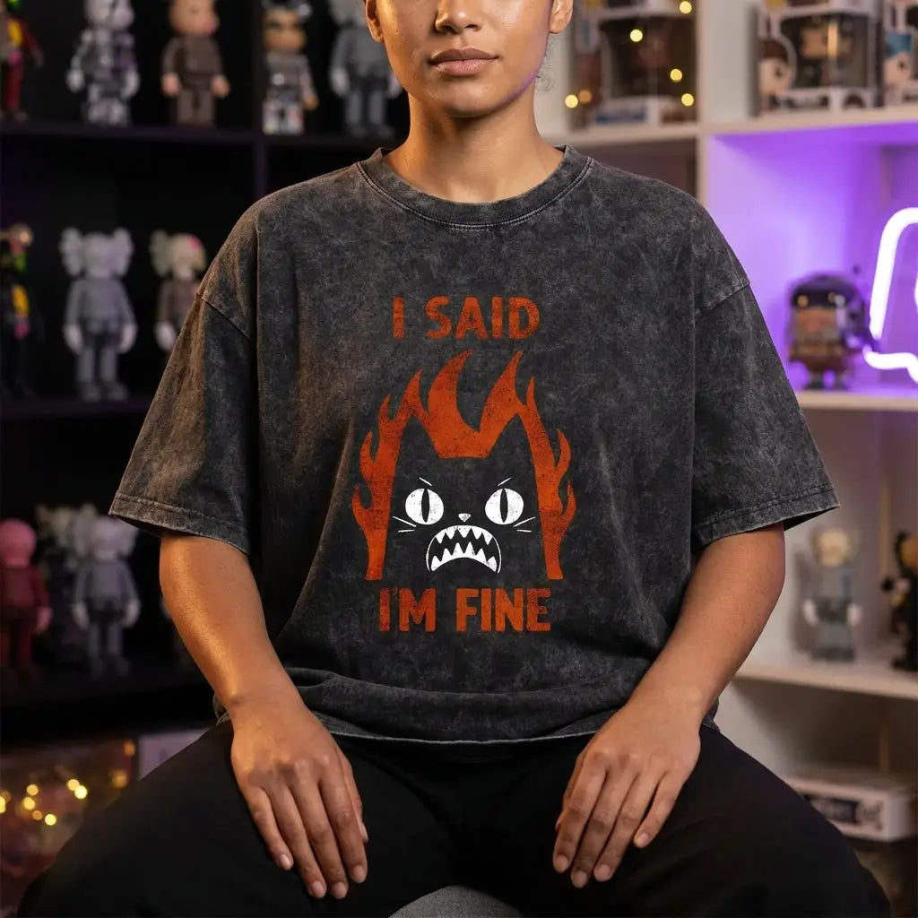 T-shirt Coton Humour Chat