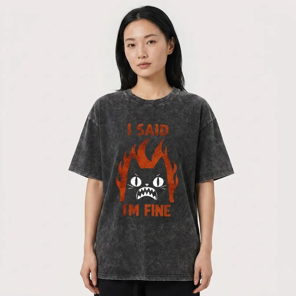 T-shirt Coton Humour Chat