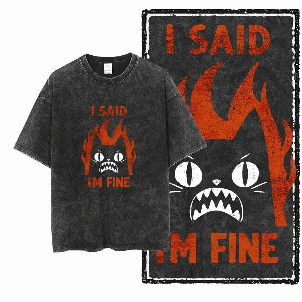 T-shirt Coton Humour Chat