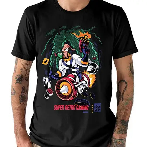 T-shirt Coton Jeu video Earthworm Jim