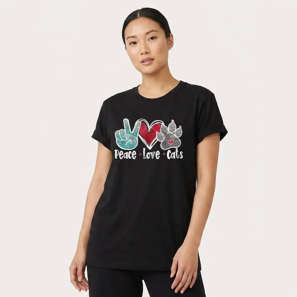 T-shirt Coton Love Cat