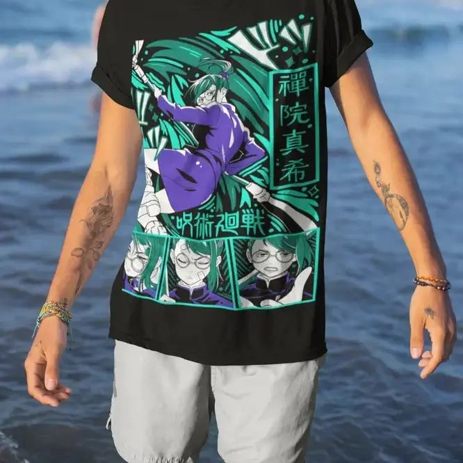 T-Shirt Coton Maki Zenin Jujutsu Kaisen