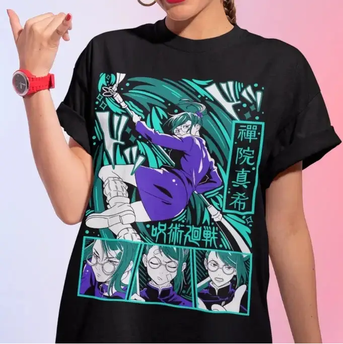 T-Shirt Coton Maki Zenin Jujutsu Kaisen