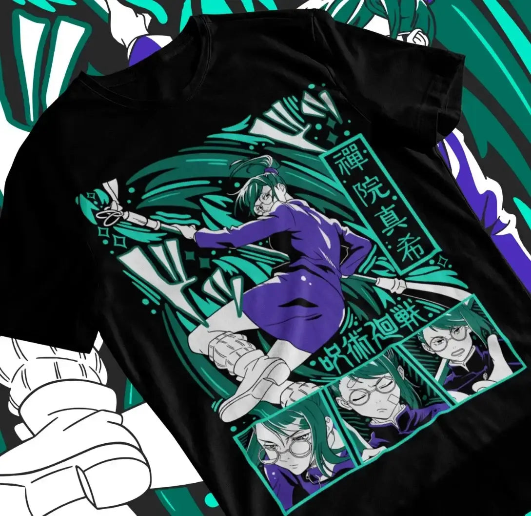 T-Shirt Coton Maki Zenin Jujutsu Kaisen