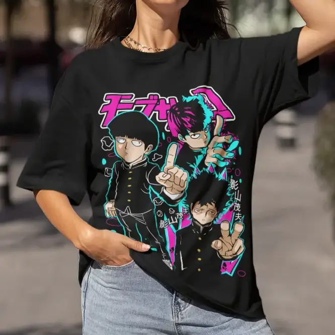 T-shirt Coton Mob Psycho 100