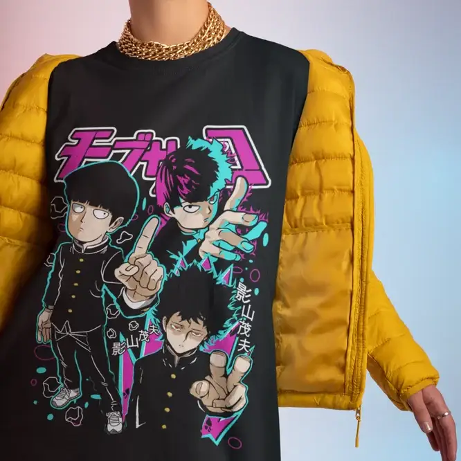 T-shirt Coton Mob Psycho 100