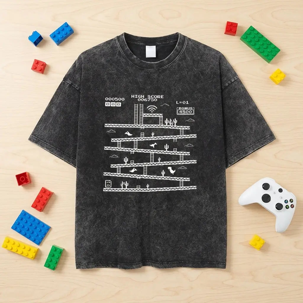T-shirt Coton Retro Gaming