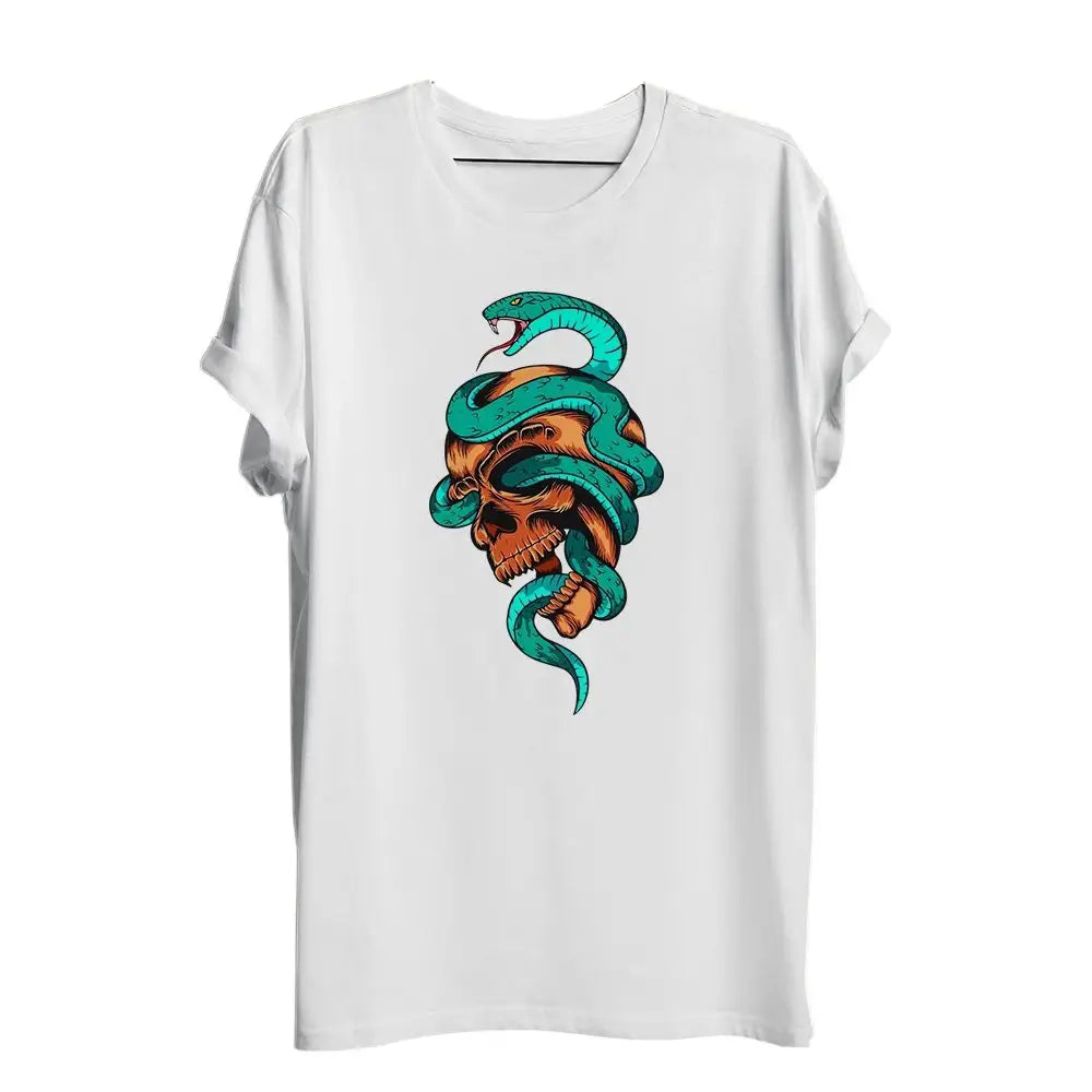 T-shirt Crane Squelette Serpent