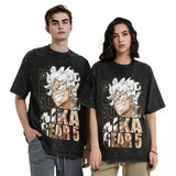 T-Shirt délavé Luffy Nika Gear 5 One Piece