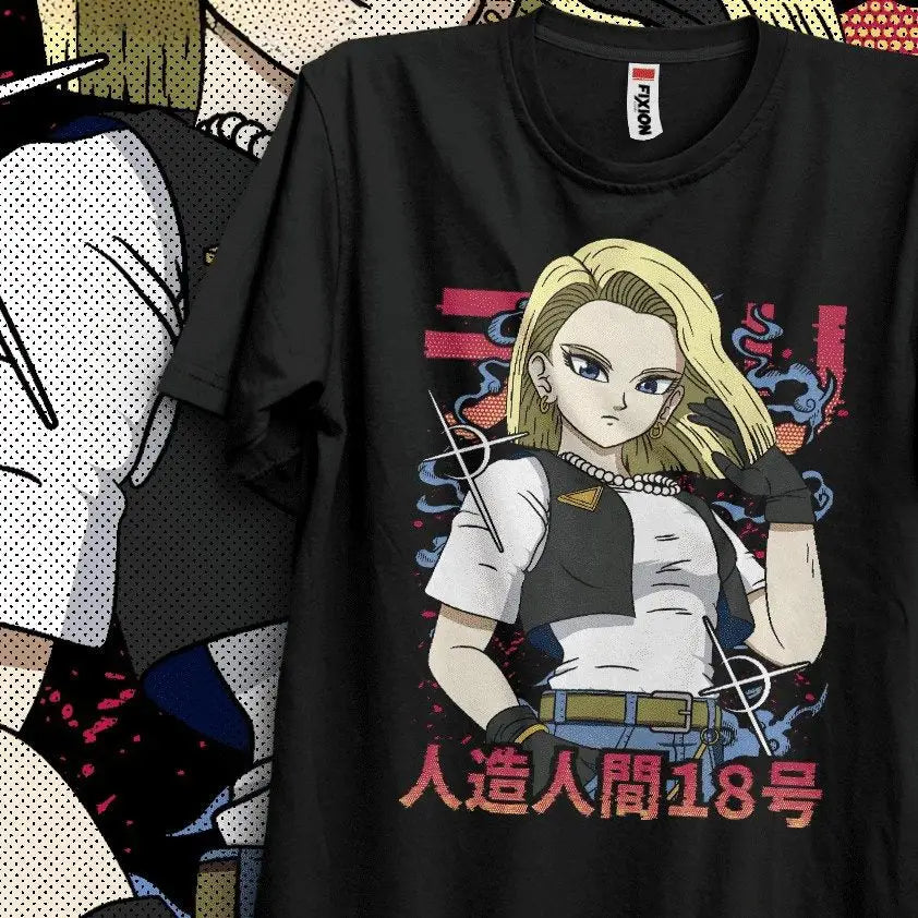 T-shirt Dragon Ball Android 18