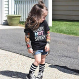 T-shirt manche longue effet tatouage enfant