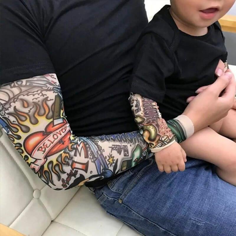 T-shirt manche longue effet tatouage enfant