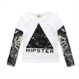 T-shirt manche longue effet tatouage enfant