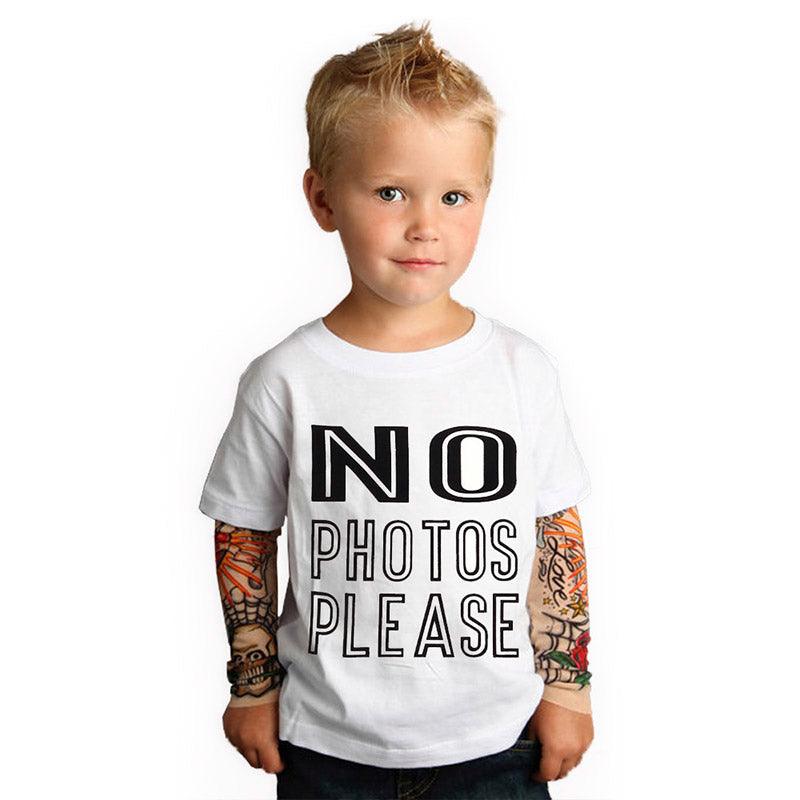 T-shirt manche longue effet tatouage enfant