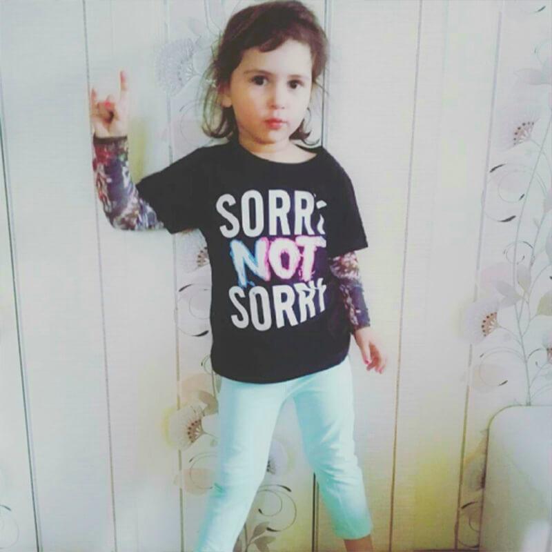 T-shirt manche longue effet tatouage enfant