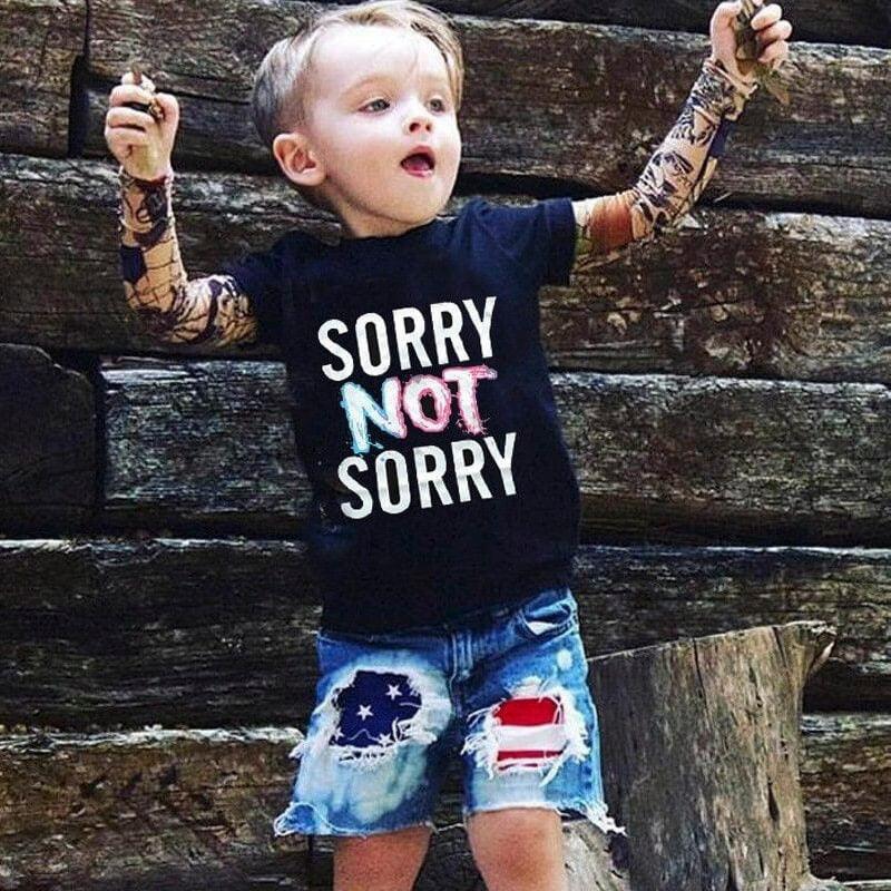 T-shirt manche longue effet tatouage enfant