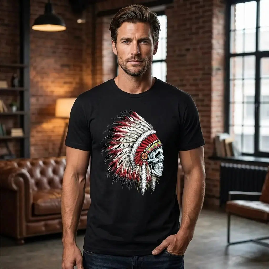 T-shirt Coton Crâne indien