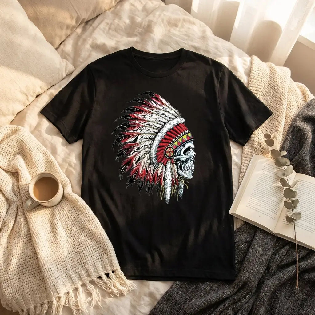 T-shirt Coton Crâne indien