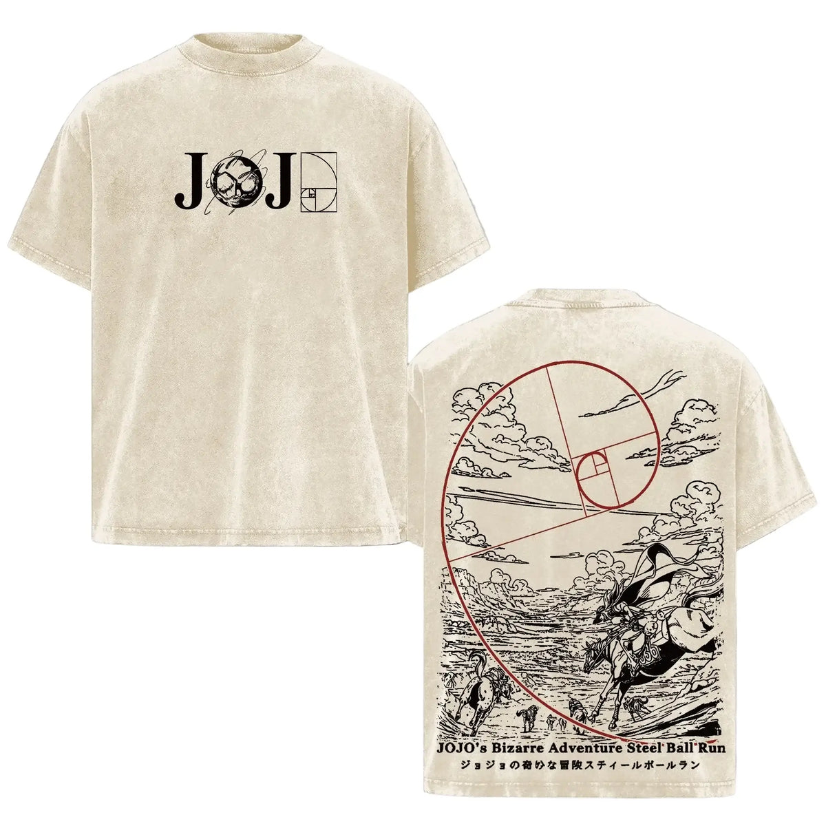 T-shirt JoJo's Bizarre Adventure en coton