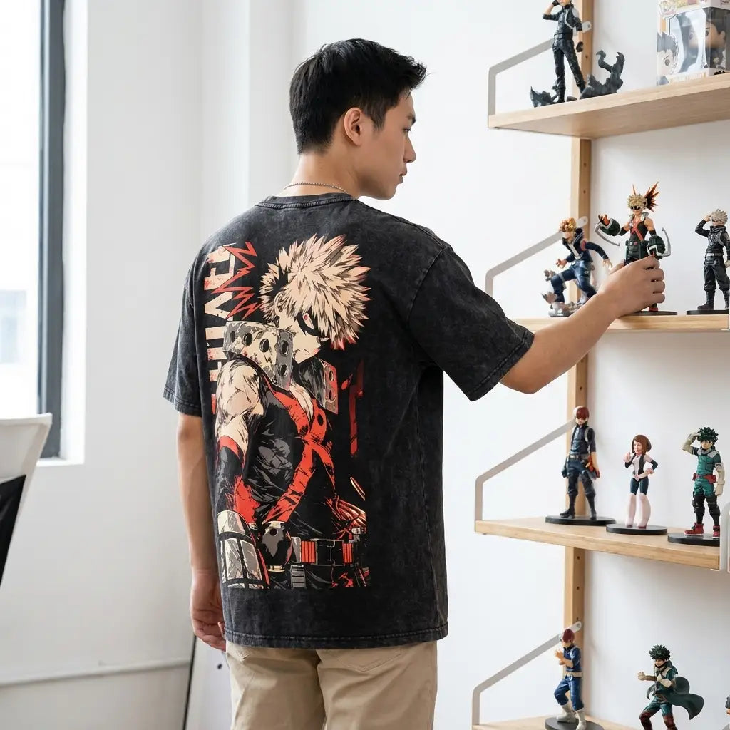 T-shirt Anime Katsuki Bakugo