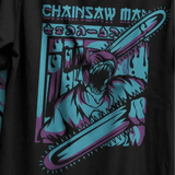 T-shirt Noir Anime Chainsawman