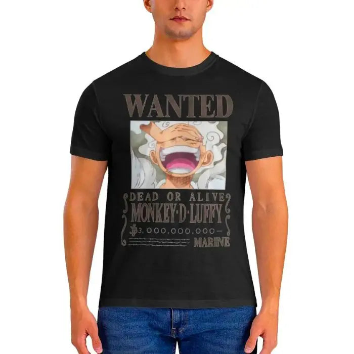 T-Shirt One Piece Wanted Monkey D. Luffy Nika