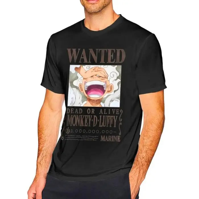 T-Shirt One Piece Wanted Monkey D. Luffy Nika