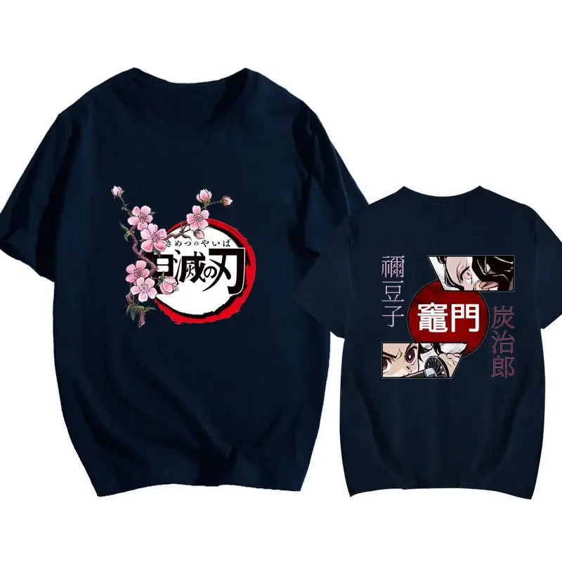 T-Shirt Oversized Nezuko & Tanjiro Kamado Demon Slayer