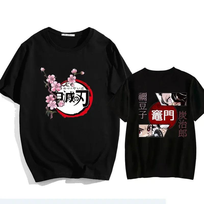 T-Shirt Oversized Nezuko & Tanjiro Kamado Demon Slayer