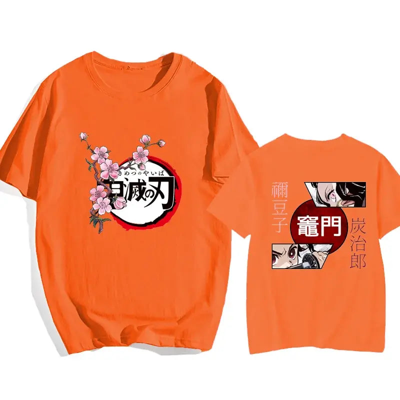 T-Shirt Oversized Nezuko & Tanjiro Kamado Demon Slayer