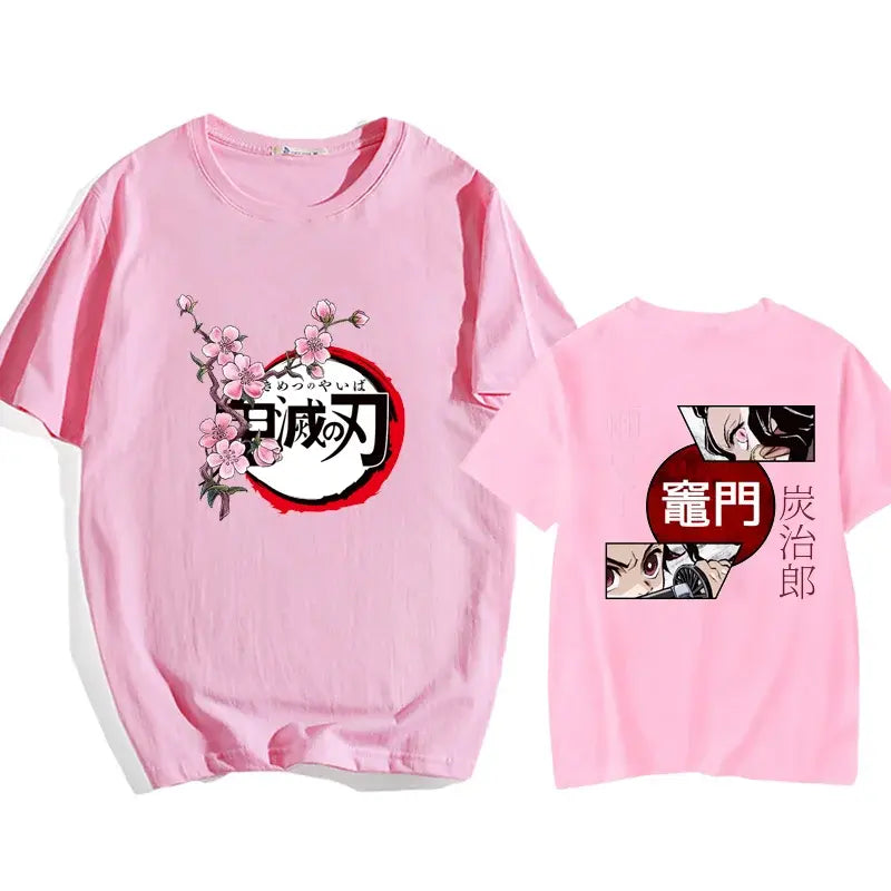 T-Shirt Oversized Nezuko & Tanjiro Kamado Demon Slayer