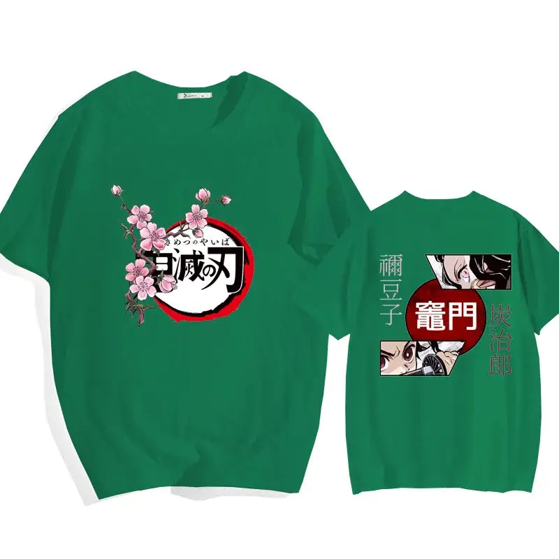 T-Shirt Oversized Nezuko & Tanjiro Kamado Demon Slayer
