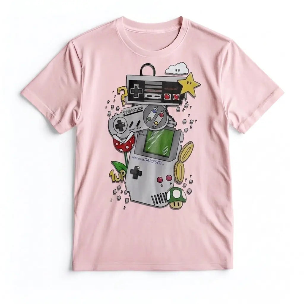 T-shirt Console Rétro Gaming
