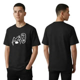 T-shirt Unisexe Anime Cat Drink