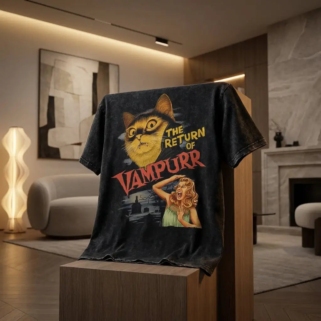 T-shirt Coton Vampire Chat